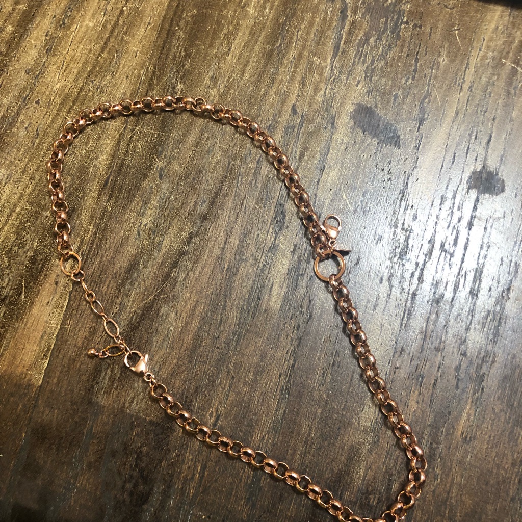 3/ $30 Origami Owl Rose Gold Colored Necklace